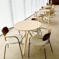 Qanvast Showroom - OUE Gallery | Product Seen: [Keaton Arm Chair, Pablo Dining Table – Dia800 & Athena Side Chair]